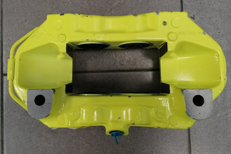 Image of REAR DISC BRAKE CALIPER - LIME YELLOW - LEFT - STEEL