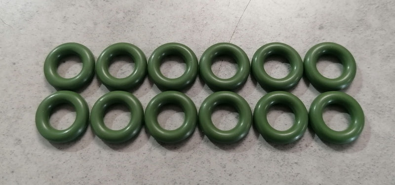 Image of FUEL INJECTOR LOWER O-RINGS - GREEN PK12