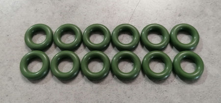 Image of FUEL INJECTOR LOWER O-RINGS - GREEN PK12