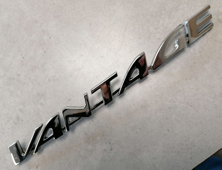 Image of REAR CHROME VANTAGE BADGE