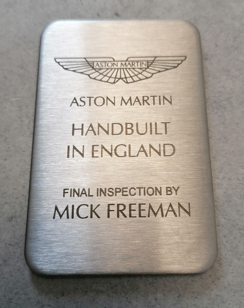 FINAL INSPECTION UNDER BONNET BADGE