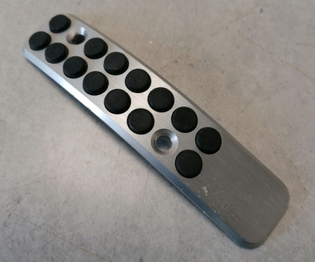 Image of THROTTLE PEDAL PAD COVER SILVER