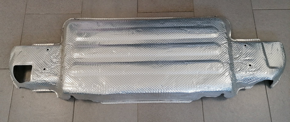 Heatshield, exhaust muffler, rear