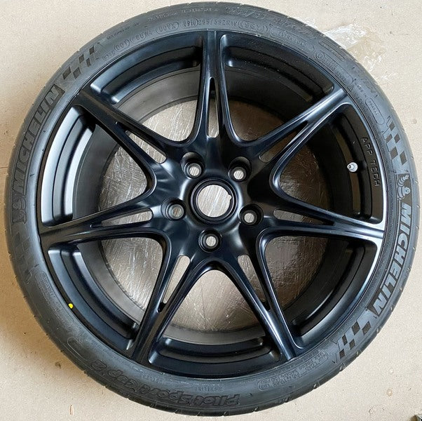 Image of GT12 SATIN BLACK WHEEL SET - 7 SPOKE