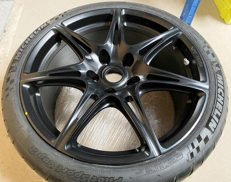 Image of GT12 SATIN BLACK WHEEL SET - 7 SPOKE