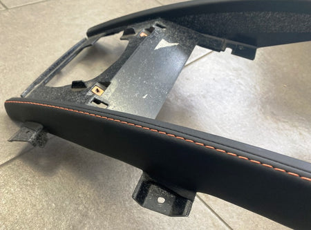 Image of CENTRE CONSOLE CENTRE STACK PANEL ORANGE STITCH