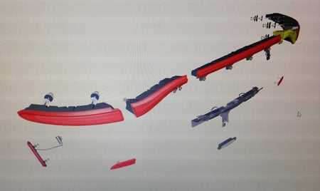 Image of REAR TRUNK TAIL LIGHT - INNER RIGHT - SMOKED