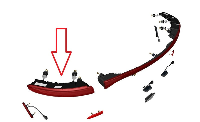 Image of REAR TAIL LAMP LEFT HAND OUTER - FEDERAL USA