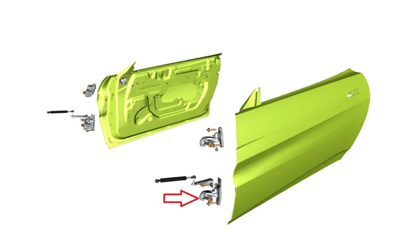 Image of LEFT HAND LOWER DOOR HINGE