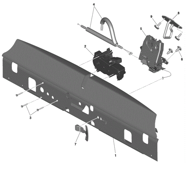 Image of REAR BOOT TRUNK DECKLID STRIKER CATCH LATCH
