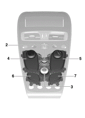 Image of CENTRE STACK LEFT HAND UPPER MODULE SWITCH