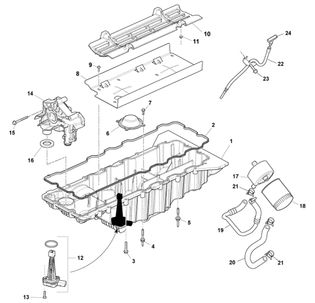 Image of SUMP OIL PUMP PICK UP TUBE SEAL