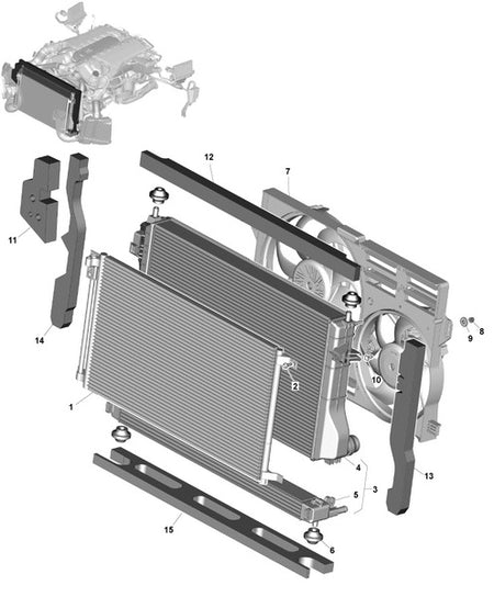 Image of RADIATOR & OIL COOLER ASSY