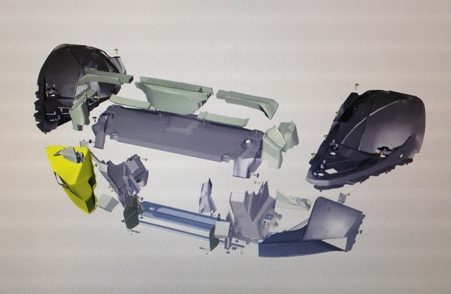 Image of AUXILIARY RADIATOR AIR DUCT - RIGHT HAND