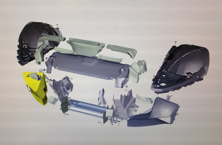Image of AUXILIARY RADIATOR AIR DUCT - RIGHT HAND