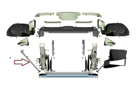 Image of RADIATOR GRILLE PANEL RIGHT SIDE