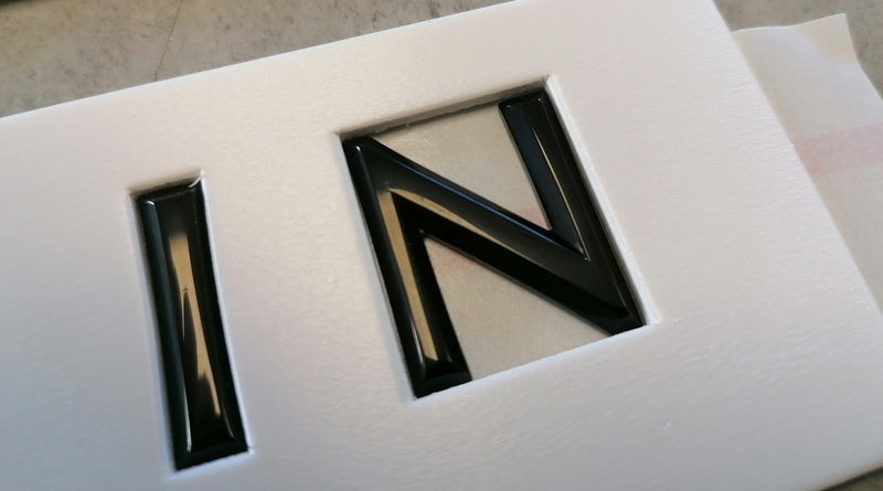 Image of REAR ASTON MARTIN LARGE SCRIPT BADGE - BLACK