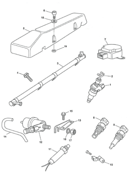 Image of COOLANT TEMPERATURE SENSOR SENDER UNIT - 1 PIN