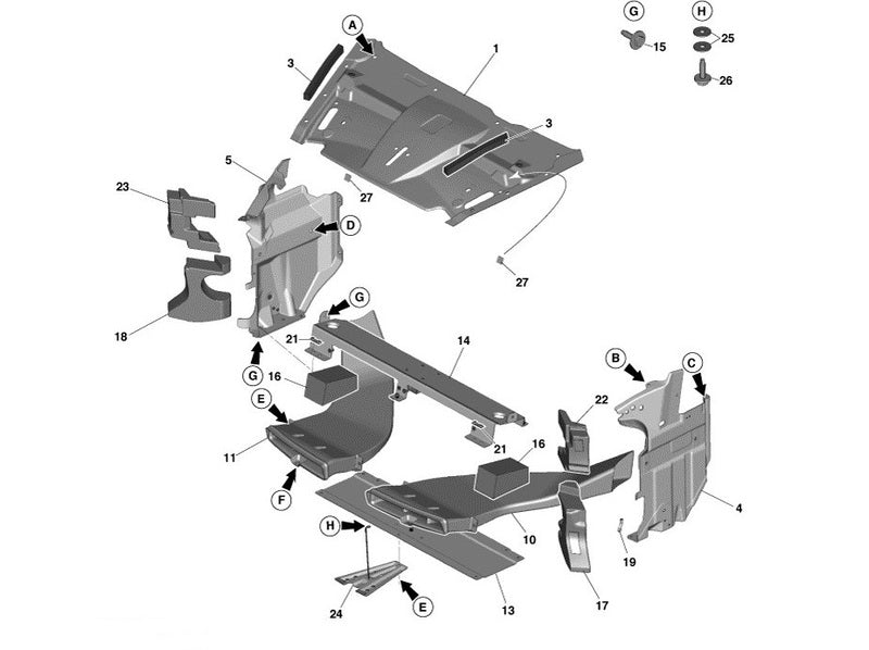 Image of BRAKE AIR DUCT RIGHT HAND