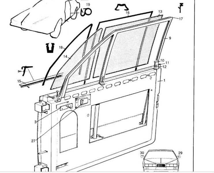LAGONDA DOOR FINISHING CLIP