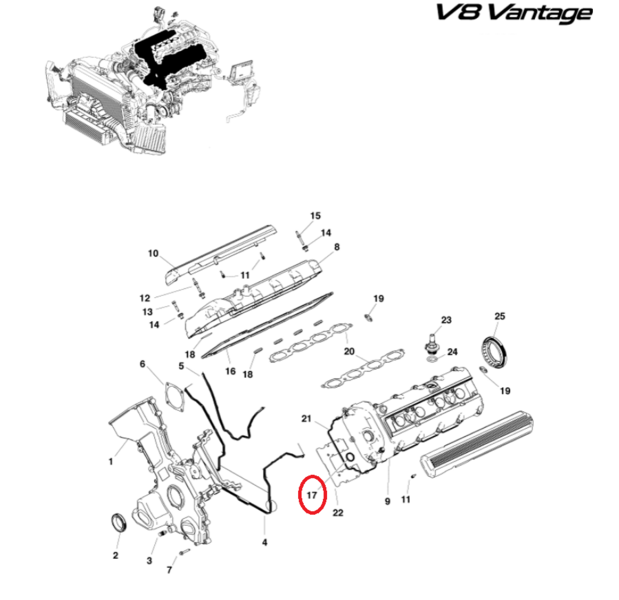 Image of ROCKER ARM VALVE SEAL COVER