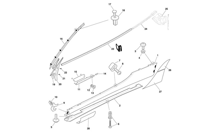  FRONT LOWER SILL TAPE LEFT HAND PROTECTOR 