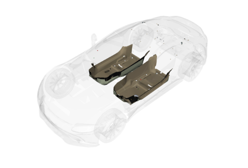 FRONT PRIMARY CARPET DRIVER AND PASSENGER