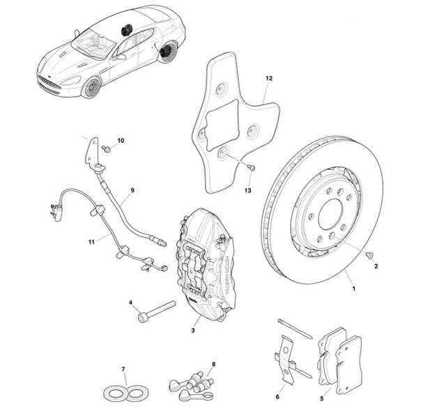 Image of REAR CALIPER SEAL DUST BOOT KIT