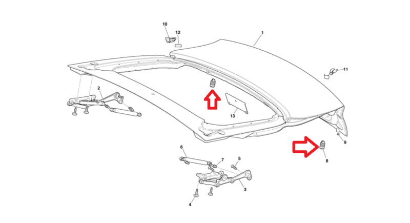 Image of TRUNK BOOT LID BUFFER STOP