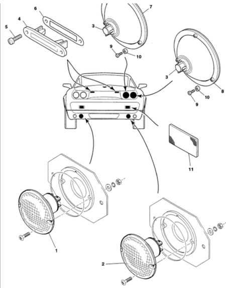 image 4 of fog lamp,rear