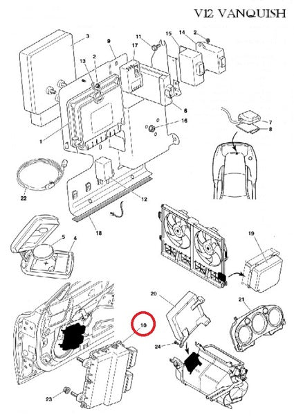 Image of DOOR MODULE ECU - PROGRAMABLE