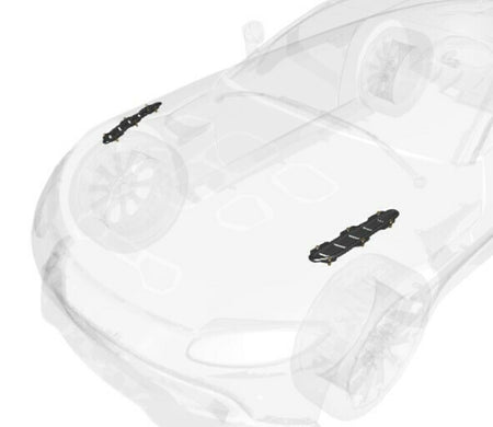 Image of PAIR GLOSS BLACK BONNET VENTS