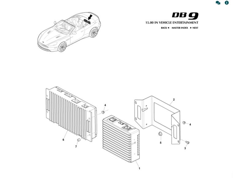 Image of REAR ALPINE SUB AMPLIFIER BRACKET