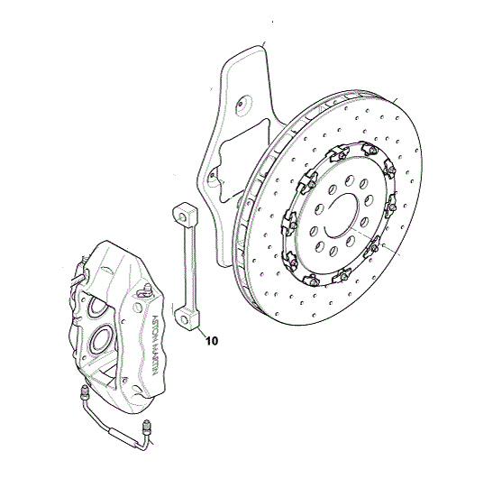 Image of REAR BRAKE SPACER ADAPTOR, MOUNTING BRACKET