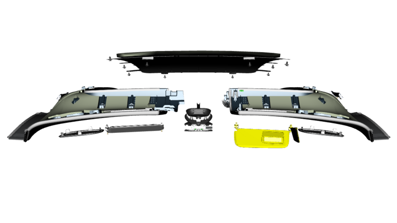 Image of RIGHT HAND SUNVISOR SUNVIZOR