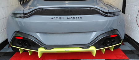 Image of REAR ASTON MARTIN LARGE SCRIPT BADGE - BLACK