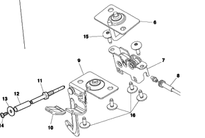 Image of BONNET CATCH RELEASE LEVER SLEEVE COVER