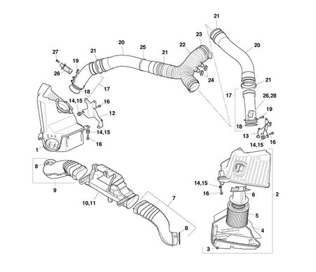 Image of LEFT OR RIGHT HAND CLEAN AIR OUTLET DUCT
