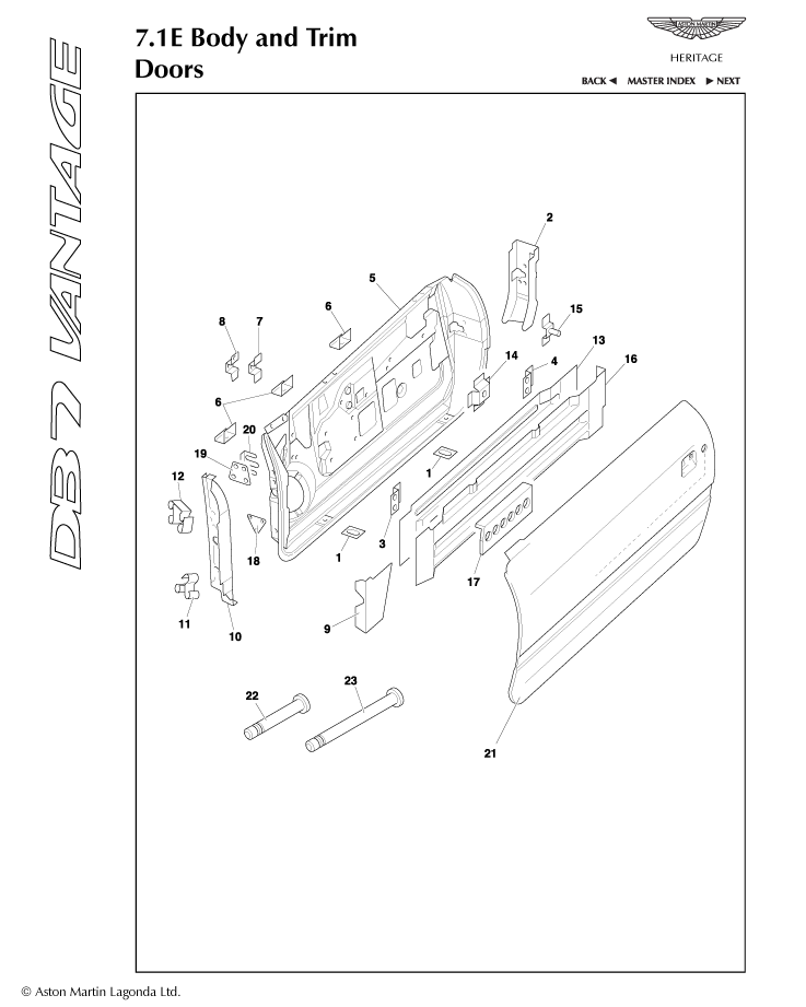 car: DB7 VANTAGE,item_no: -,quantity: 1,reference: DB7_VANTAGE_1-DB7_VANTAGE_7.1e