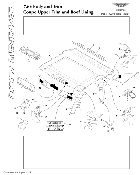car: DB7 VANTAGE,item_no: -,quantity: 1,reference: DB7_VANTAGE_1-DB7_VANTAGE_7.6e