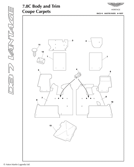 car: DB7 VANTAGE,item_no: -,quantity: 1,reference: DB7_VANTAGE_1-DB7_VANTAGE_7.8c