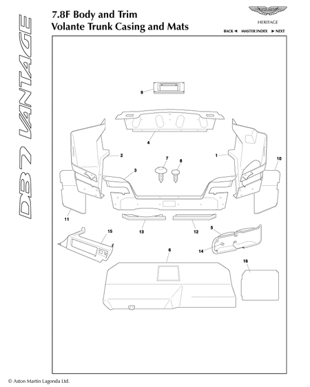 car: DB7 VANTAGE,item_no: 11,quantity: 1,reference: DB7_VANTAGE_1-DB7_VANTAGE_7.8f