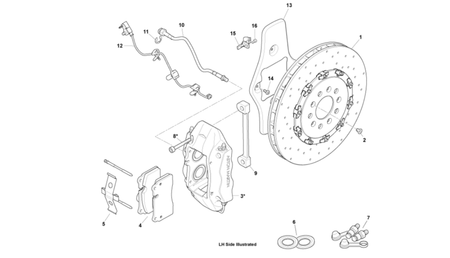 Image of REAR CALIPER SEAL DUST BOOT KIT