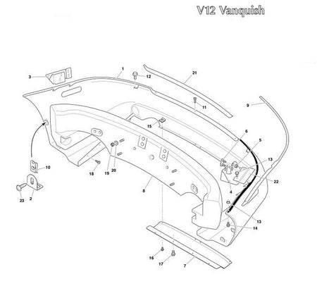 Image of REAR BUMPER IMPACT FOAM - PDC