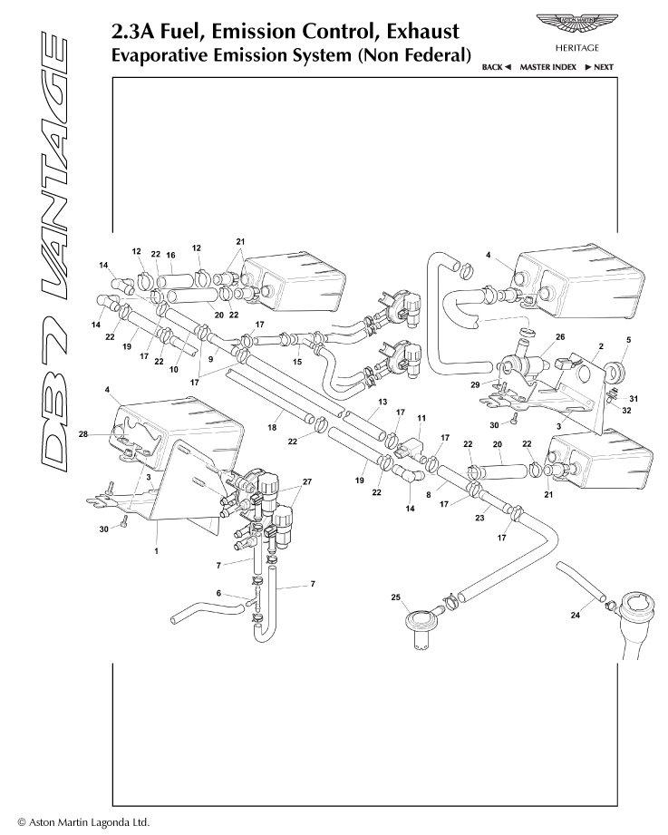 car: DB7 VANTAGE,item_no: -,quantity: 1,reference: DB7_VANTAGE_1-DB7_VANTAGE_2.3a