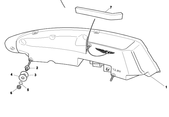 Image of REAR TAIL LIGHT FOAM SEALING STRIP