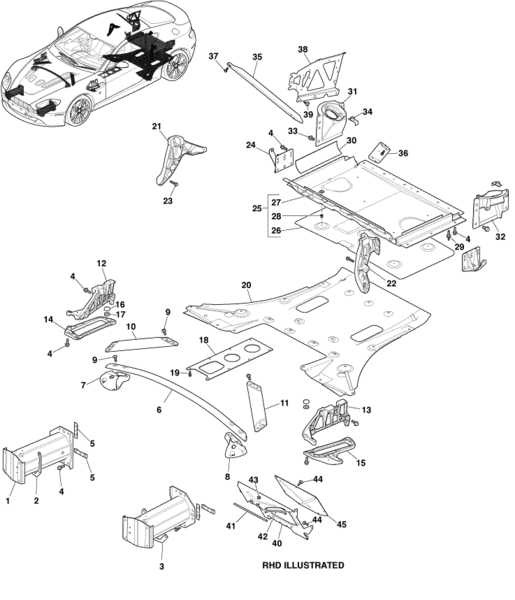 Image of REAR RIGHT SHOCK ABSORBER MOUNTING