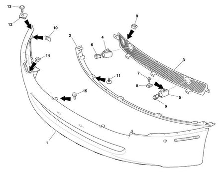 Image of FRONT BUMPER PDC BRACKET LEFT HAND