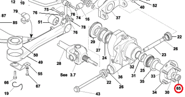 Image of REAR WHEEL HUB NUT